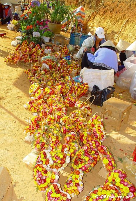 Postcard Selling Flowers