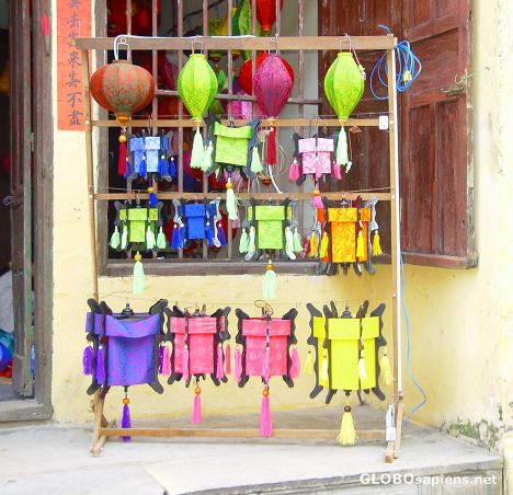 Postcard Lanterns on the street