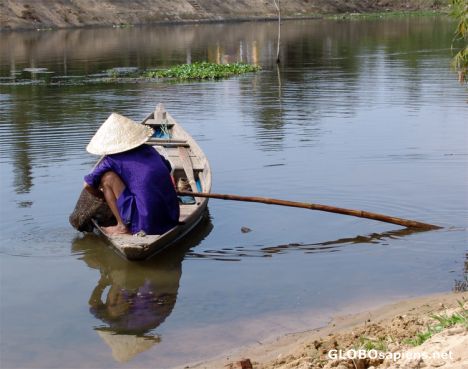 Postcard River-Fishing-Nr-Hoi-An