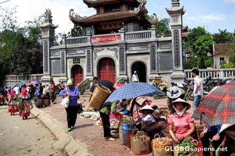 Postcard Bac Ha Sunday Market