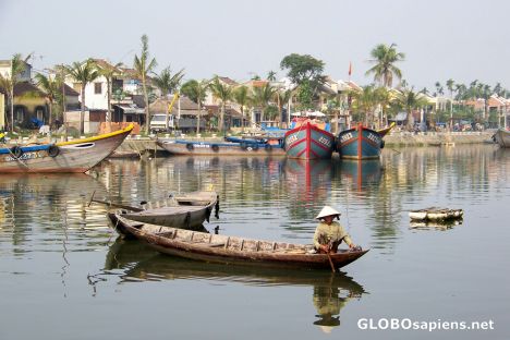 Postcard Old lady - Hoi An