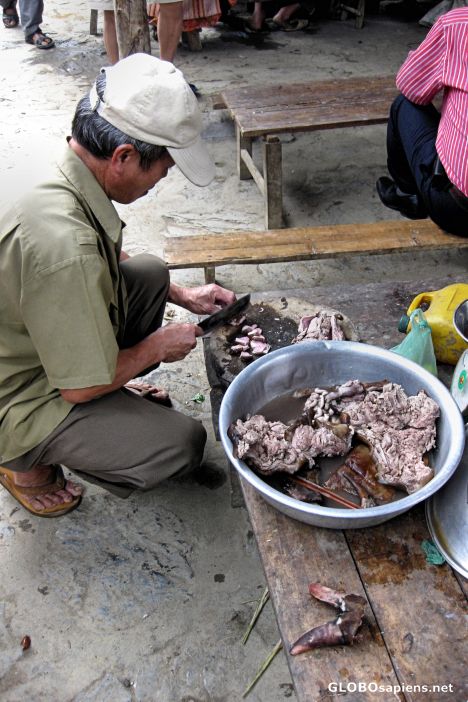 Postcard Bac Ha Sunday Market - Food Section