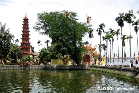 Postcard Tran Quoc Pagoda, Hanoi