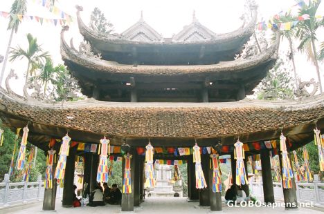 Postcard Temple complex on way to Perfume Pagoda