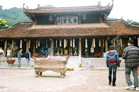Postcard Temple near Perfume Pagoda