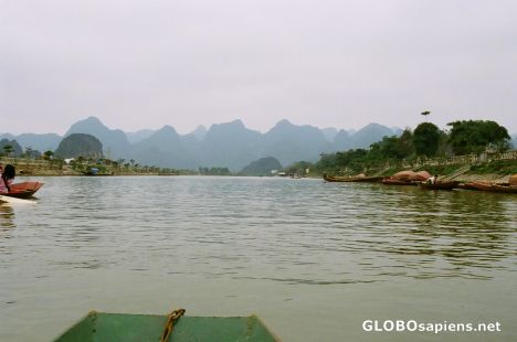 Postcard Along the River