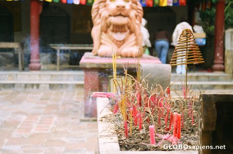 Postcard Burning Incense
