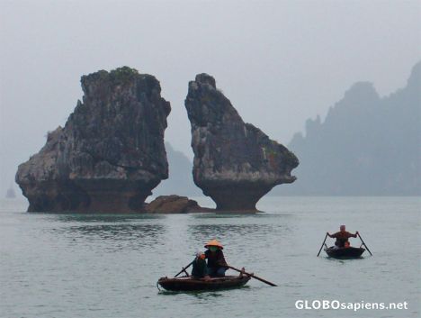 Halong Bay - Fighting Cocks Rock Formation