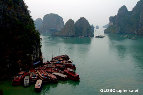 Postcard Ha Long Bay - Vessels