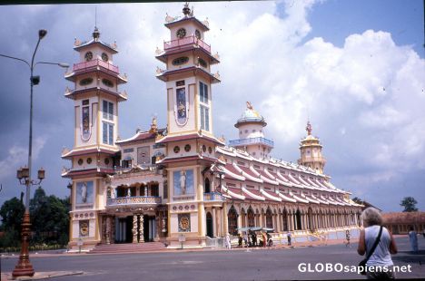Postcard Cao-Dai-Tempel, Long Hoa, Tây Ninh, Vietnam