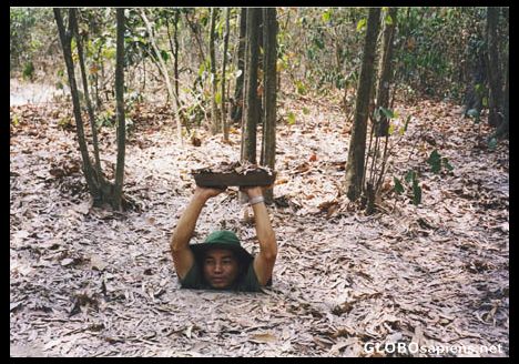Postcard Cu Chi Tunnels