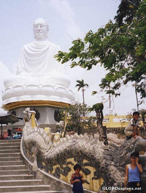 Postcard The white budha of Nha Trang.