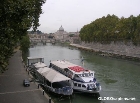 Postcard View of the Vatican from the Tiber River