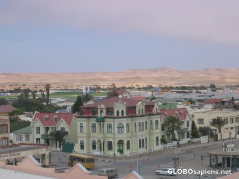 Postcard Photo taken of Swakopmund from a tower.