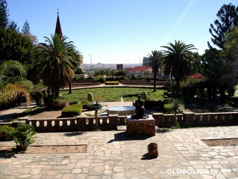 Postcard Grounds of the parliament buildings