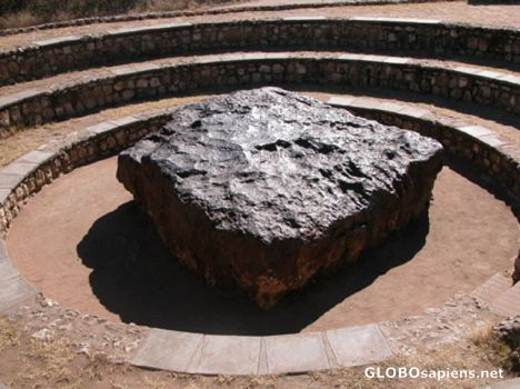 Postcard Hoba meteorite.