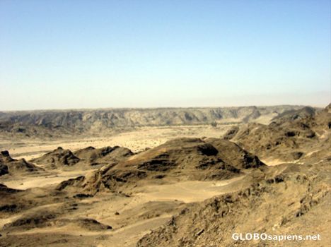 Postcard Namibia Desert moonscape