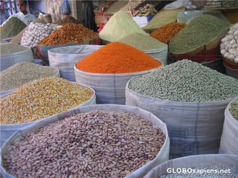 Postcard Spices Shop