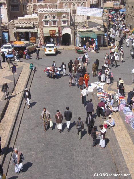 Postcard Street Life at Noon