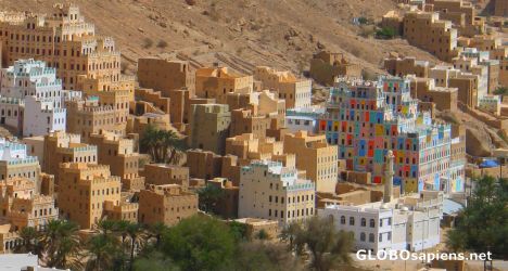 Postcard Wadi Dowan/ village of Rihab