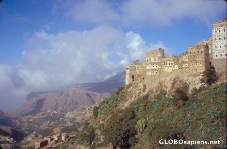 Postcard Hajara in the mountains