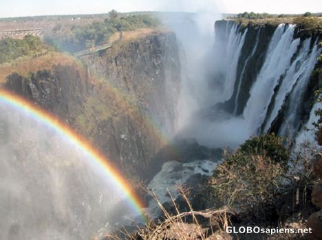 Postcard Victoria falls.