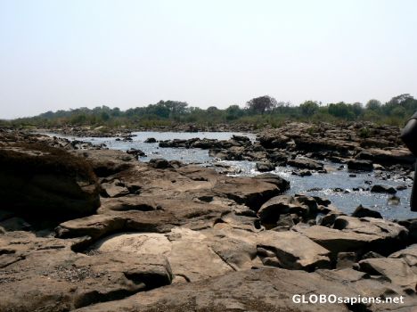 Postcard The river bed