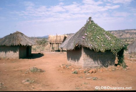 Postcard Zambia, small place