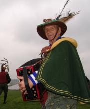 Music accompanies the Horn Dancers - provided by the travelling band of accordian players Music accompanies the Horn Dancers - provided by the travelling band of accordian players