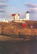 The lighthouse at Cape Neddick The lighthouse at Cape Neddick