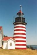 The West Quoddy Head lighthouse The West Quoddy Head lighthouse