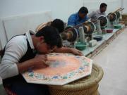 at a marble factory