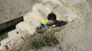 Child at play near Citadel Child at play near Citadel