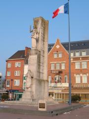A war monument to French soldiers