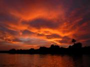 Sunset.