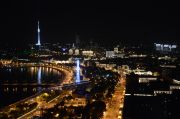 The seafront Bulvar at night