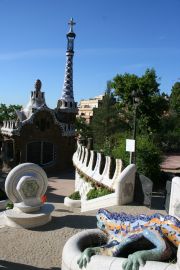 Parc Guell, one of the masterpieces of Gaudi Parc Guell, one of the masterpieces of Gaudi