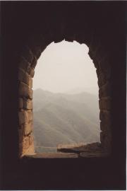 The view of Huang Hua Cheng from a tower at the Great Wall. The view of Huang Hua Cheng from a tower at the Great Wall.