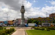 Clock tower by the fishing port. Clock tower by the fishing port.