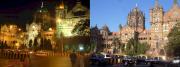Night & Day at Victoria Terminus, Bombay Night & Day at Victoria Terminus, Bombay