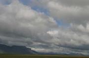 Snaefellsjokull shrouded in thick cloud and mist Snaefellsjokull shrouded in thick cloud and mist