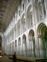 Norman arches in nave, Ely