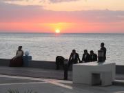 Sunset on the boardwalk