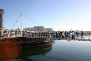 The Pedestrian Bridge at Waterfront