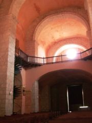 window and mezzanine in Santo Domingo Church