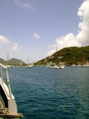The ferry boat , leaving Red Hook , looking at St John The ferry boat , leaving Red Hook , looking at St John