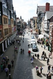 Eastgate street with Grosvenor Hotel and Spa on the left