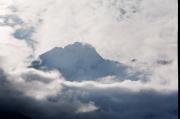 Mt Cook on a cloudy day