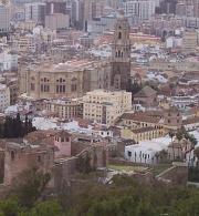 Málaga's vast cathedral from the Gibralfaro Málaga's vast cathedral from the Gibralfaro