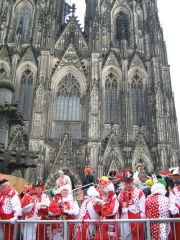 Revelry in front of the cathedral Revelry in front of the cathedral